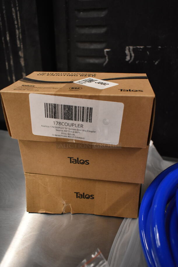 BRAND NEW SCRATCH AND DENT! 2024 Avantco 178UDD378 Metal Commercial Black Kegerator / Beer Dispenser with 2 Double Tap Towers - (4) 1/2 Keg Capacity. 115 Volts, 1 Phase. Tested and Working! - Image 5 of 11