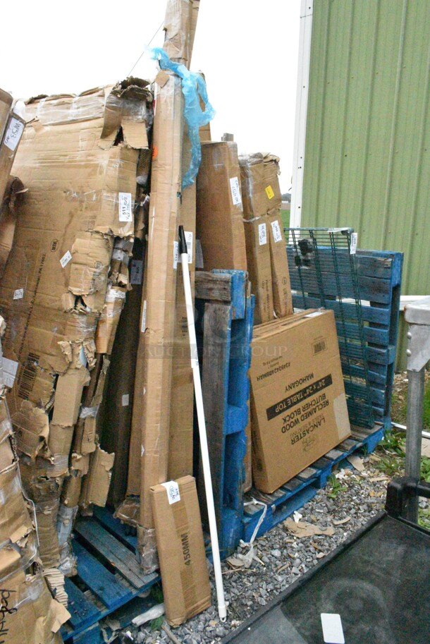 4 BRAND NEW SCRATCH AND DENT! Items Including 450MM, Carlisle 4022002 Sparta 60" White Tapered / Threaded Fiberglass Broom / Squeegee Handle, Regency 460ECPC74 74" NSF Chrome Mobile Shelving Post, Metro, Regency 460EGP86 86" NSF Green Epoxy Post, Regency 460ECPC74 74" NSF Chrome Mobile Shelving Post. May Be Missing Pieces. 4 Times Your Bid!  - Image 2 of 9