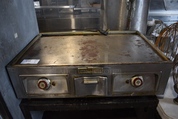 Toastmaster Stainless Steel Commercial Countertop Electric Powered Flat Top Griddle on Metal Equipment Stand w/ Commercial Casters. 208 Volts, 1 Phase. 36x24x42.5 - Image 2 of 5