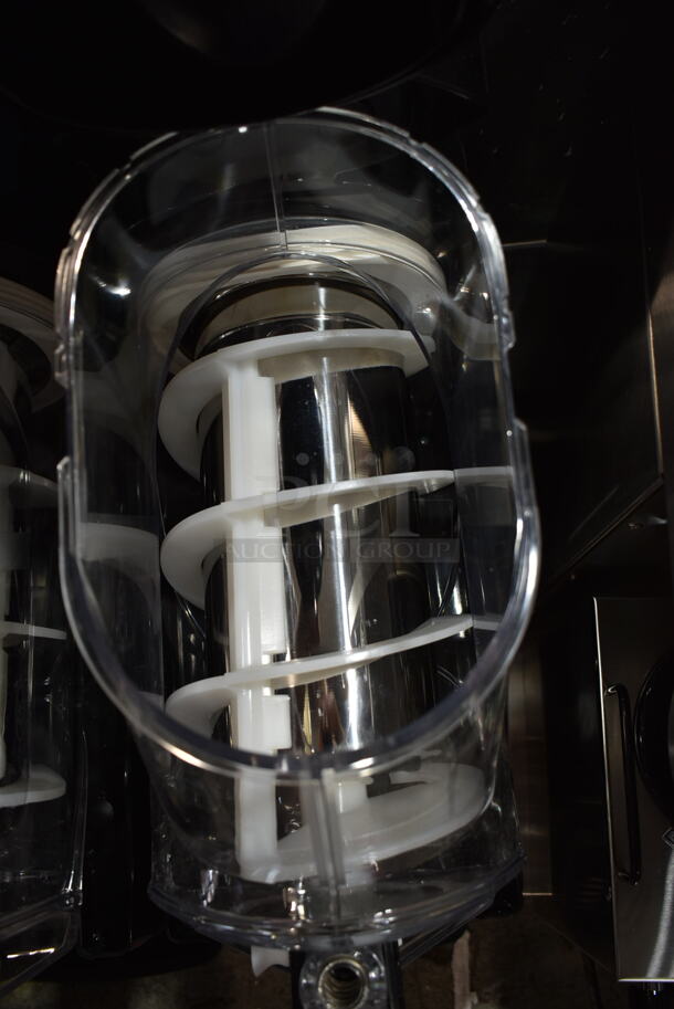 BRAND NEW SCRATCH AND DENT! 2023 Carnival King Aurora 2 Stainless Steel Commercial Countertop Double 1.6 Gallon Pourover Granita / Slushy / Frozen Beverage Dispenser. 120 Volts, 1 Phase. Tested and Working! - Image 4 of 7