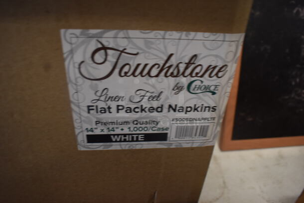 ALL ONE MONEY! Table and Floor Lot Including Chalkboard, Receipt Paper, Cash Drawer, Sanitizing Buckets, Hose, Lid, Sheet Pans and MORE! - Image 5 of 8