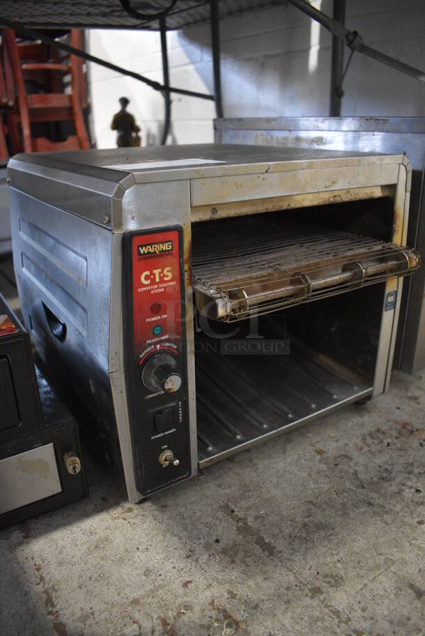 Waring Model CTS1000 Stainless Steel Commercial Countertop Conveyor Toaster Oven. 120 Volts, 1 Phase. 16x16x13. Tested and Working! - Image 3 of 5