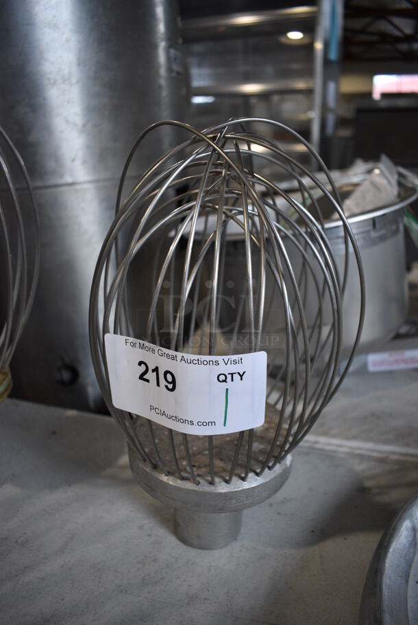 Metal Commercial Whisk Attachment for Hobart Mixer. 7x7x14
