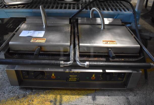 Sodir Equipex Stainless Steel Commercial Countertop Electric Powered Double Panini Press. 250 Volts, 1 Phase. - Image 1 of 6