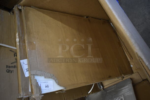 BRAND NEW SCRATCH AND DENT! Regency 600PSWT2436F 24" x 36" Poly Table Top for 24" x 72" Poly Top Table without Backsplash - Image 3 of 4