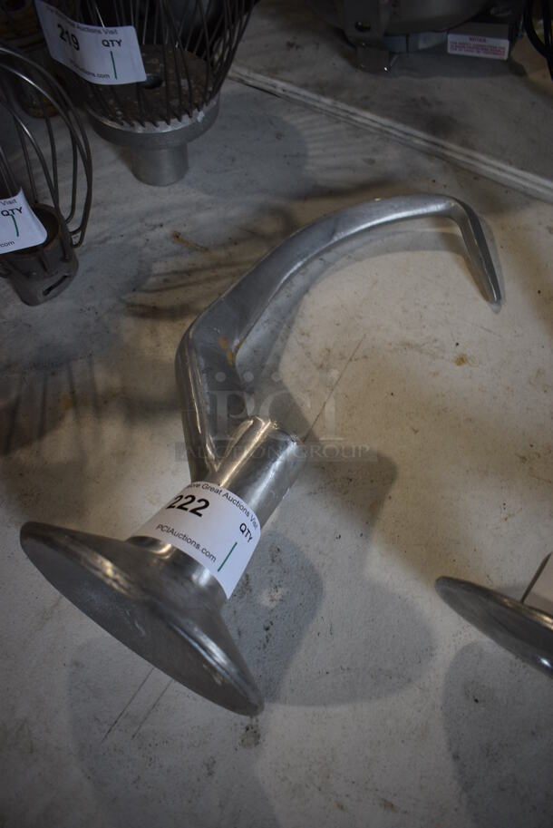 Metal Commercial Dough Hook Attachment for Hobart Mixer. 9x9x20 - Image 2 of 3