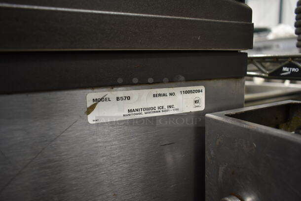 2012 Manitowoc IY0504A-161 Stainless Steel Commercial Ice Machine Head on Manitowoc B570 Commercial Ice Bin. 115 Volts, 1 Phase. - Image 6 of 7