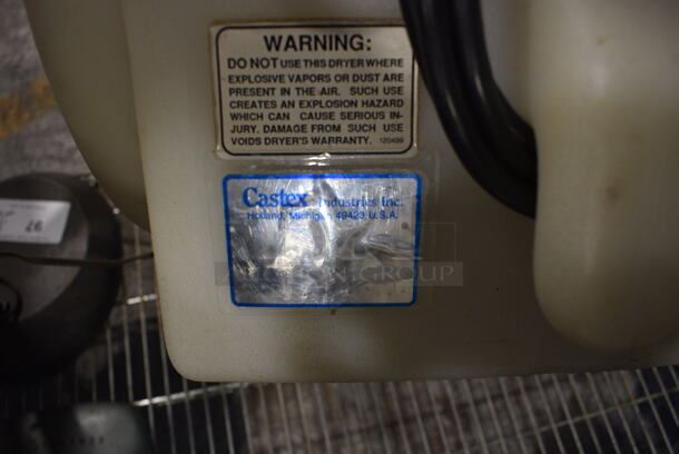 Castex Cyclone White Floor Style Fan. 15x22x22. Tested and Working! - Image 4 of 4