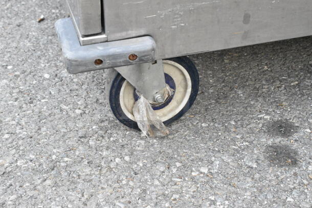 Stainless Steel Commercial Enclosed Pan Transport Rack on Commercial Casters.  - Image 2 of 3
