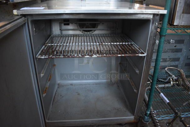 Victory Model UR-27-SST Stainless Steel Commercial Single Door Undercounter Cooler on Commercial Casters. 115 Volts, 1 Phase. 27x30x34. Tested and Working! - Image 3 of 5