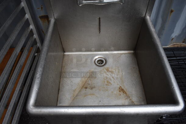 Stainless Steel Commercial Single Bay Sink w/ Double Over Shelf. 25x25x51 - Image 5 of 6