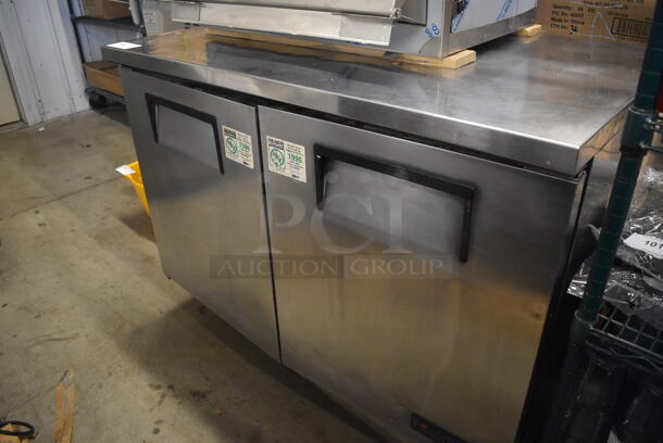 True TUC-48F Stainless Steel 2 Door Undercounter Freezer on Commercial Casters. 115 Volts, 1 Phase. 48.5x30x36. Tested and Working! - Image 2 of 6