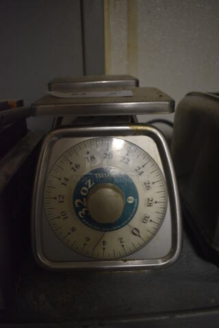 2 Taylor Metal Countertop Food Portioning Scale. 7x7x8. 2 Times Your Bid! (kitchen)