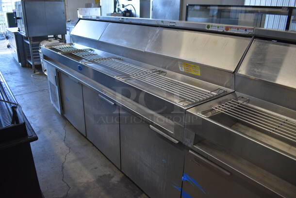 Randell DPM102L Stainless Steel Commercial Prep Table on Commercial Casters. 115 Volts, 1 Phase. 102x34x51. Tested and Powers On But Does Not Get Cold - Image 8 of 12