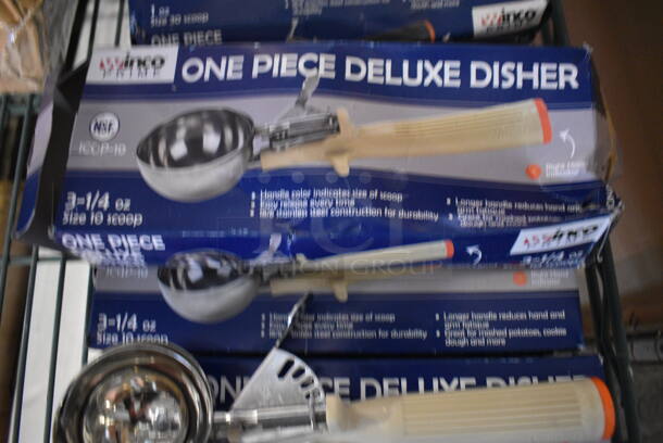 4 BRAND NEW SCRATCH AND DENT! Winco 3-1/4" Scoopers. 9". 4 Times Your Bid! - Image 3 of 3