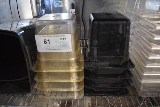 ALL ONE MONEY! Tier Lot of Various Items Including 2 Trash Cans, 8 Poly 1/6x6 Drop In Bins and 57 Poly 1/6x4 Drop In Bins. - Image 3 of 4