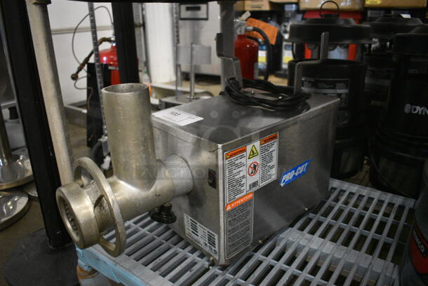 2016 Model KG-12FS Stainless Steel Commercial Countertop Meat Grinder. 115 Volts, 1 Phase. 11.5x23x17. Tested and Working! - Image 1 of 5