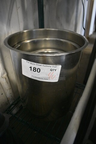 4 Various Metal Cylindrical Drop In Bins. Includes 10x10x11. 4 Times Your Bid!