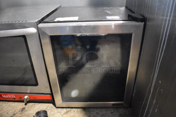 Newair NBC060SS00 Chrome Finish Mini Cooler Merchandiser. 17x19x20. Tested and Working! - Image 1 of 4