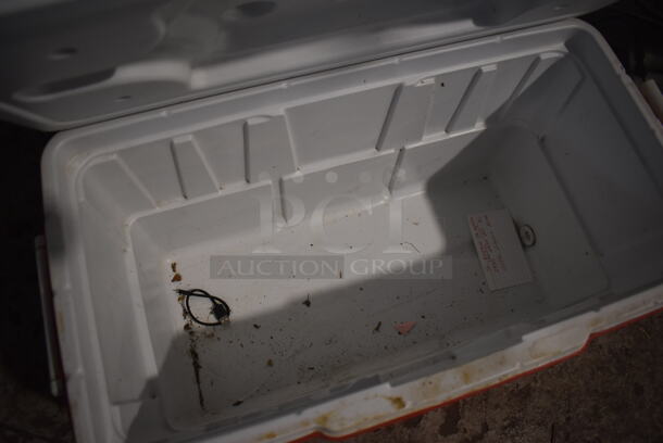 Coleman Red and White Poly Portable Cooler. 26x16x15 - Image 4 of 4