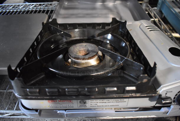 Chef Master Metal Countertop Butane Gas Powered Single Burner Range in Hard Case - Image 3 of 5