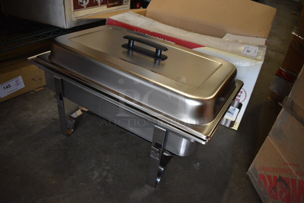BRAND NEW IN BOX! Winware Stainless Steel Chafing Dish w/ Drop In and Lid. 25x14x14 - Image 2 of 4