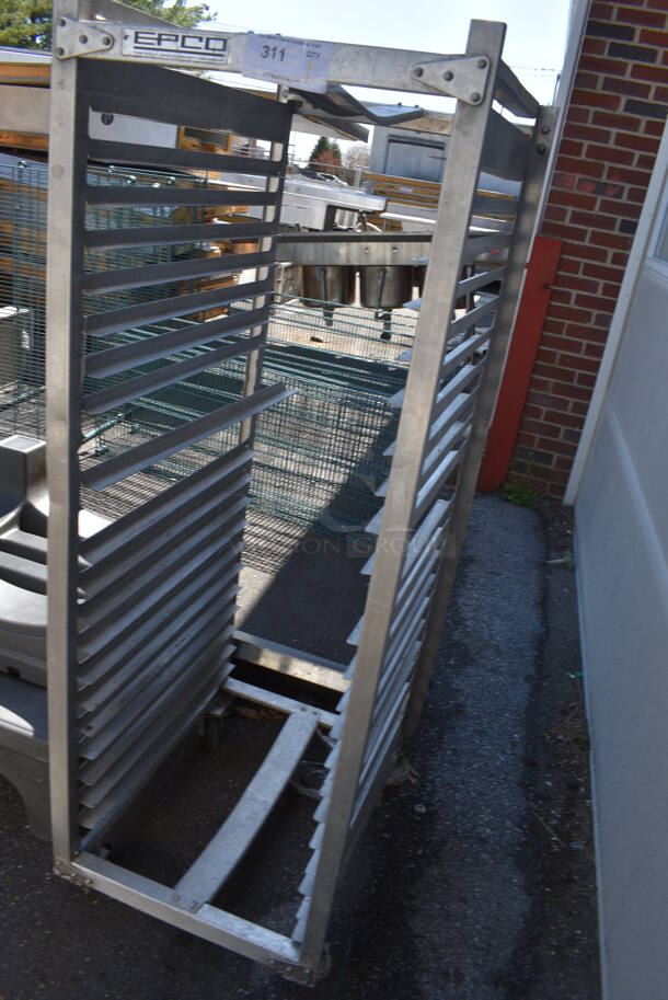 Metal Commercial Pan Transport Rack on Commercial Casters. 21x26.5x60.5 - Image 3 of 4