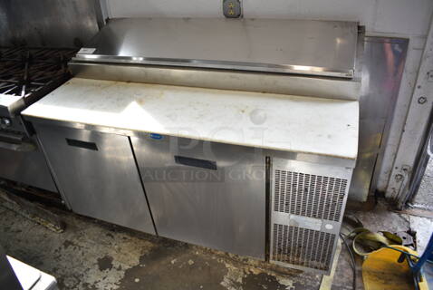 Randell 8260N Stainless Steel Commercial Pizza Prep Table. 115 Volts, 1 Phase. Tested and Powers On But Does Not Get Cold
