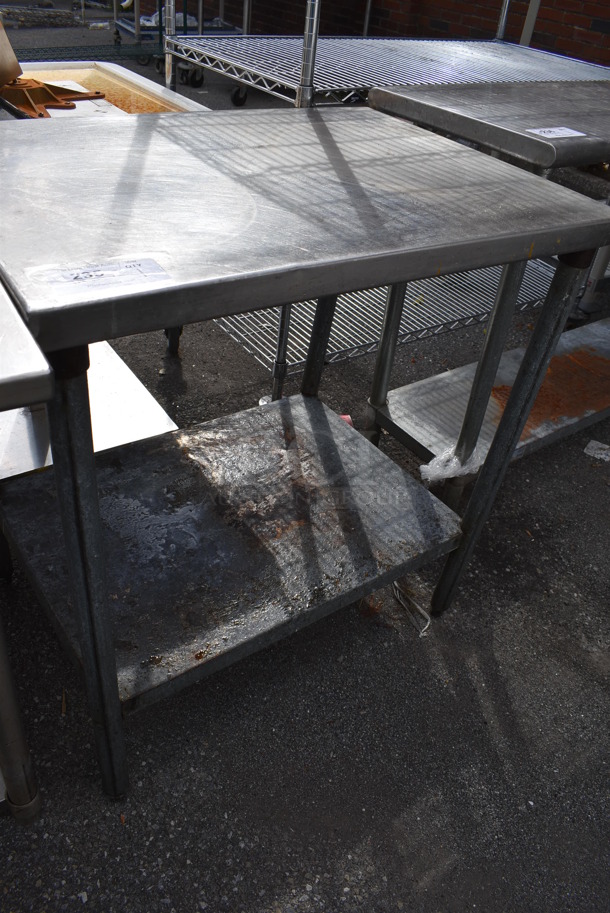 Stainless Steel Table w/ Under Shelf. 32x24x34.5 - Image 3 of 3