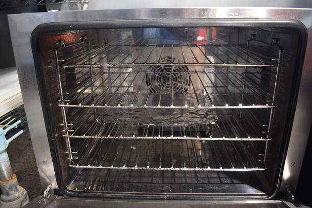 Avantco 177CO28 Stainless Steel Commercial Countertop Electric Powered Half Size Convection Oven w/ View Through Door and Metal Oven Racks. 208-240 Volts, 1 Phase. 23x22x20 - Image 5 of 7