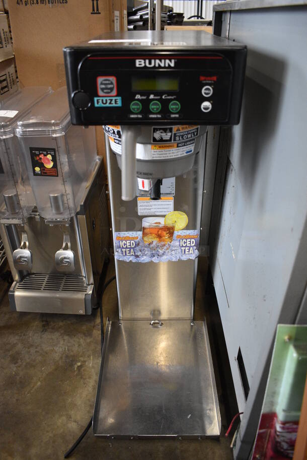 Bunn Model ITCB-DV Stainless Steel Commercial Countertop Iced Tea Machine w/ Poly Brew Basket. 120 Volts, 1 Phase. 10x24x34.5