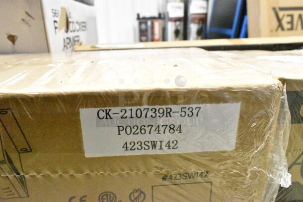 2 BRAND NEW IN BOX! ServIt 423SWI42 Stainless Steel Commercial 42" High Wattage Strip Warmer with Infinite Controls. 120 Volts, 1 Phase. 2 Times Your Bid!  - Image 3 of 5