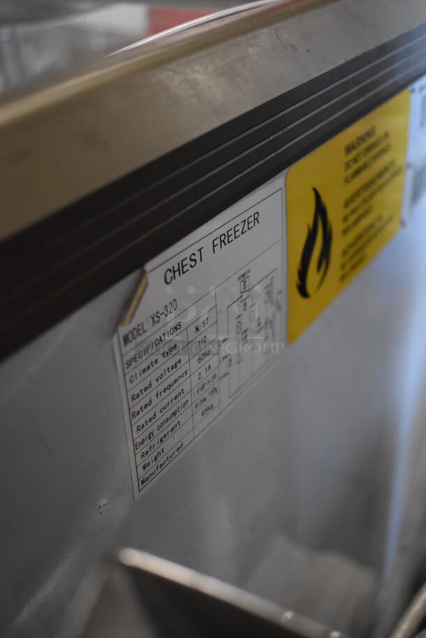 Omcan XS-320 Metal Commercial Chest Freezer Merchandiser. 110 Volts, 1 Phase. 46x24x31.5. Tested and Working! - Image 6 of 6
