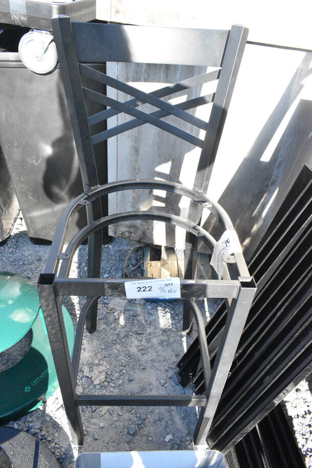 6 BRAND NEW SCRATCH AND DENT! items Including Black Metal Bar Height Cross Back Chair Frame, Single Bay Drop In Sink and Sign Frames. 6 Times Your Bid! - Image 3 of 5