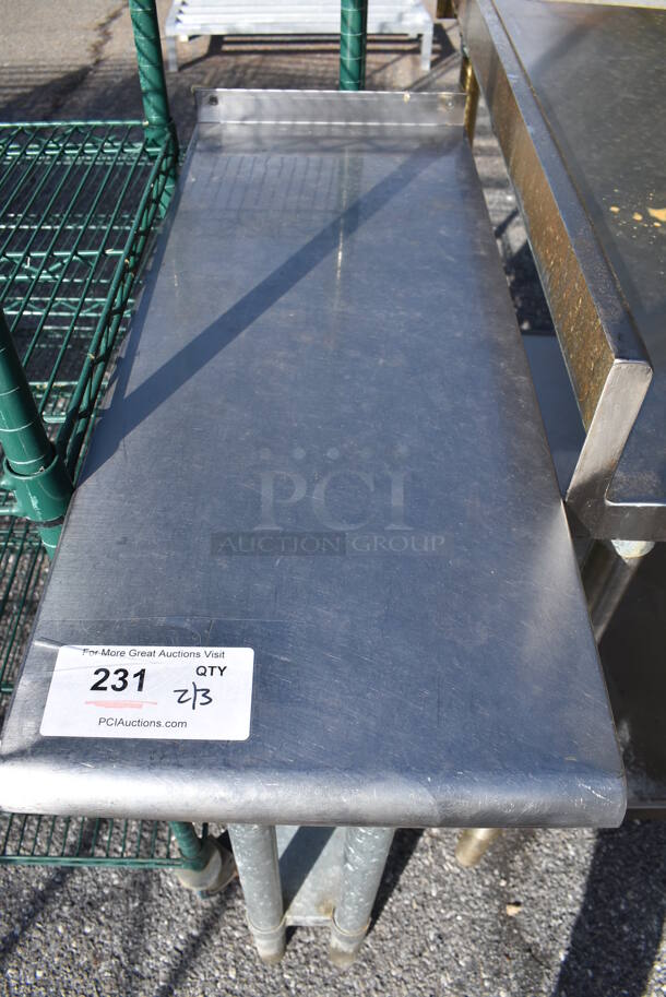 Stainless Steel Table w/ Under Shelf. 12x30x37 - Image 3 of 4