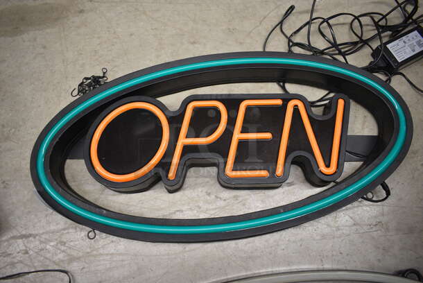 Open Light Up Sign. 27x2x13. Tested and Working! - Image 4 of 5