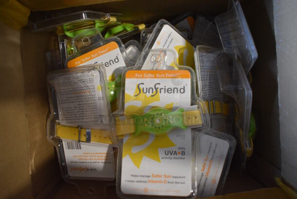 2 Boxes of SunFriend UVA+B Activity Monitor Bracelets. 2 Times Your Bid!
