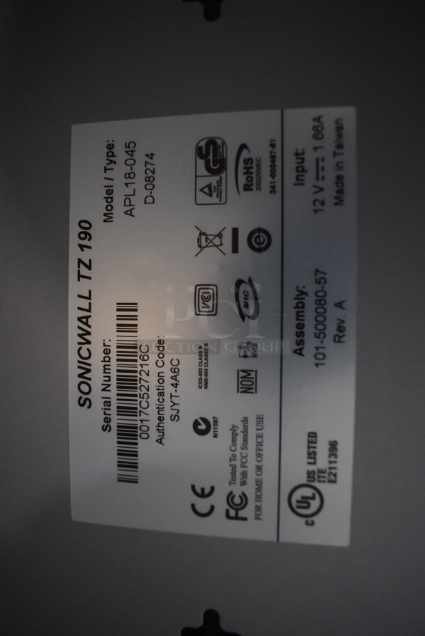 3 Various Items; Sonicwall TZ 200 APL22-06F, Netgear ProSafe 5 Port Gigabit Desktop Switch and SonicWall TZ 190 APL18-045. 3 Times Your Bid! - Image 10 of 10