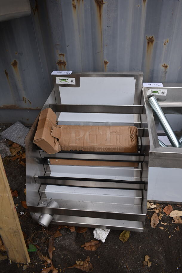 BRAND NEW SCRATCH AND DENT! Regency 600LDR2318 Stainless Steel Commercial Bottle Display Merchandiser w/ Legs. - Image 1 of 4