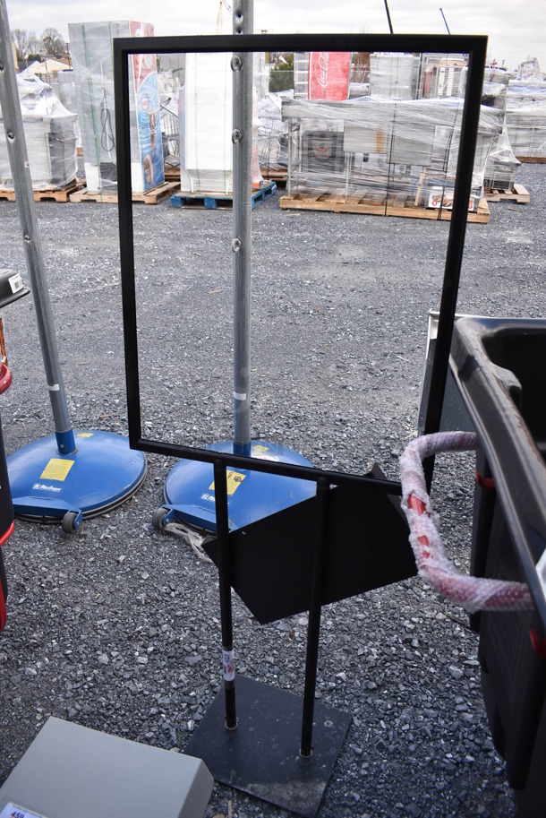 Black Metal Sign. 23.5x12x61 - Image 3 of 4