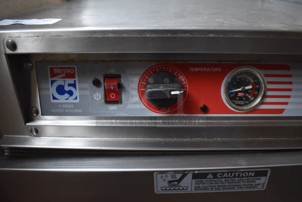 Metro C5 Stainless Steel Commercial Single Door Undercounter Warming Holding Cabinet on Commercial Casters. Tested and Working! - Image 2 of 5
