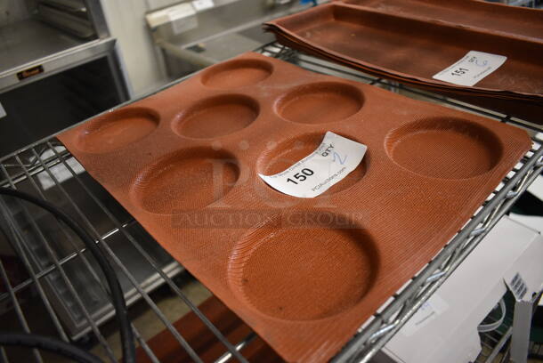 2 Orange Silform 8 Bun Baking Pan Liners. 12x17x0.5. 2 Times Your Bid! - Image 2 of 3