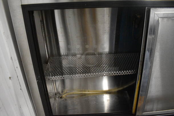 12' Stainless Steel Commercial 6 Door Cooler. Does Not Come w/ Remote Compressor. 125 Volts, 1 Phase. 144x14.5x33.5.  - Image 8 of 9