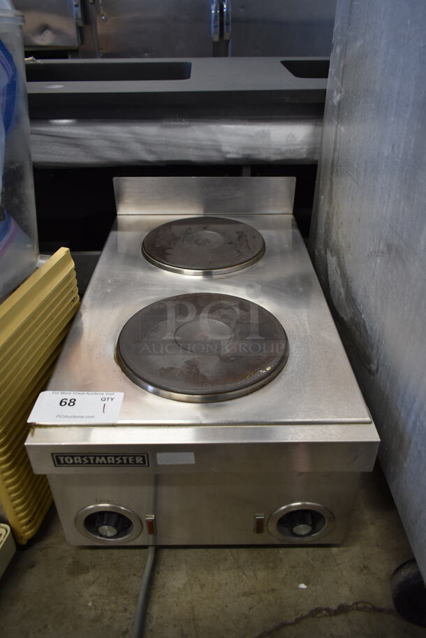Toastmaster 1132 Stainless Steel Commercial Countertop Electric Powered 2 Burner Range. 240 Volts, 1 Phase.  - Image 1 of 4