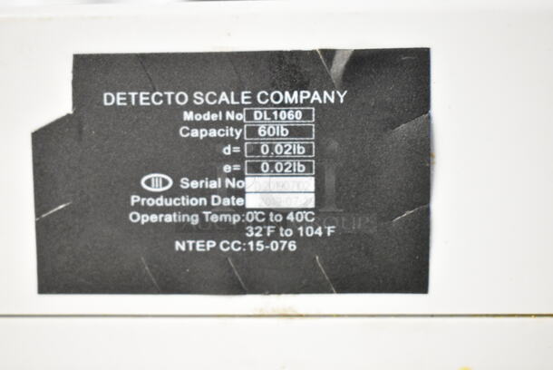 Detecto DL1060 60 lb. Digital Price Computing Scale with Printer. Tested and Working! - Image 9 of 9