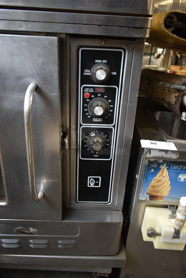 2 Blodgett Stainless Steel Commercial Natural Gas Powered Half Size Convection Oven w/  View Through Door, Metal Oven Racks on Commercial Casters. 2 Times Your Bid! - Image 5 of 9