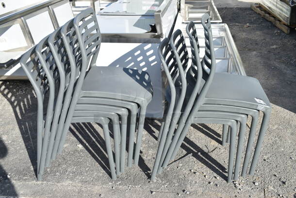 8 BRAND NEW SCRATCH AND DENT! Lancaster Table & Seating 427CRESINSCH Allegro
Charcoal Stackable Resin Side Chair. 8 Times Your Bid! - Image 4 of 5