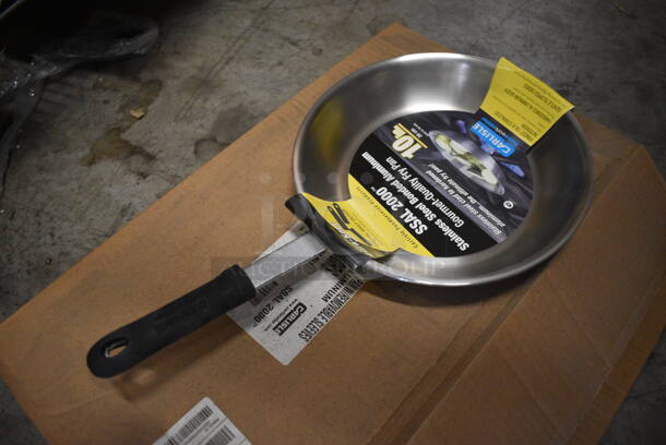 5 BRAND NEW IN BOX! Carlisle Stainless Steel Skillets. 18.5x10.5x2. 5 Times Your Bid!