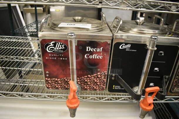 3 Curtis Stainless Steel Commercial Coffee Holder Satellites. 9x13x11. 3 Times Your Bid! - Image 2 of 4