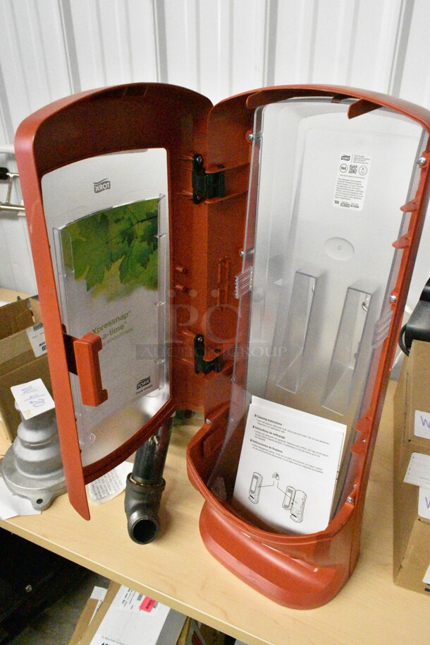 3 BRAND NEW SCRATCH AND DENT! Items Including Tork Poly Napkin Dispenser, 76A7018230002 American Standard 7018230.002 Edgemere Polished Chrome Toilet Paper Holder, 712USTPDSS Lavex Two Roll Stainless Steel Toilet Tissue Dispenser with Utility Shelf. 3 Times Your Bid!  - Image 6 of 11
